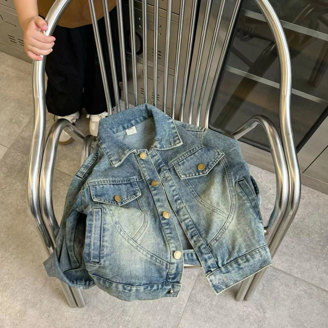 2024儿童牛仔外套春秋儿童洋气2024新款韩版外套