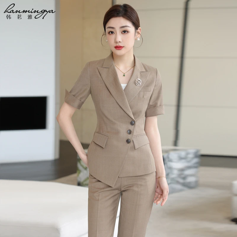 【韩茗雅】2424小时管理西服正装女客服24小时人工客服工服秋国潮