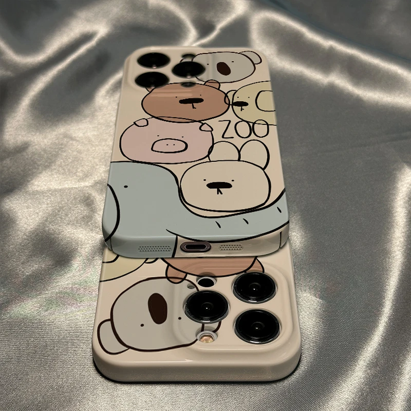 线条动物适用苹果华为oppovivo小米11菲林壳iPhone12/13/14手机壳