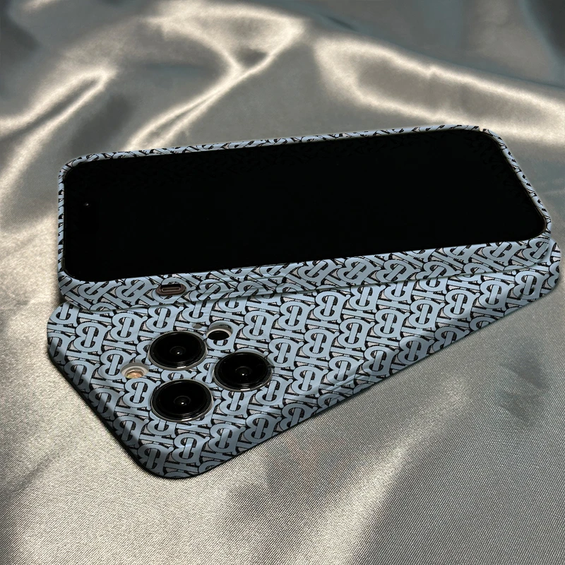 潮流文字亚麻蓝适用苹果11手机壳iphone13promax菲林14全包防摔12