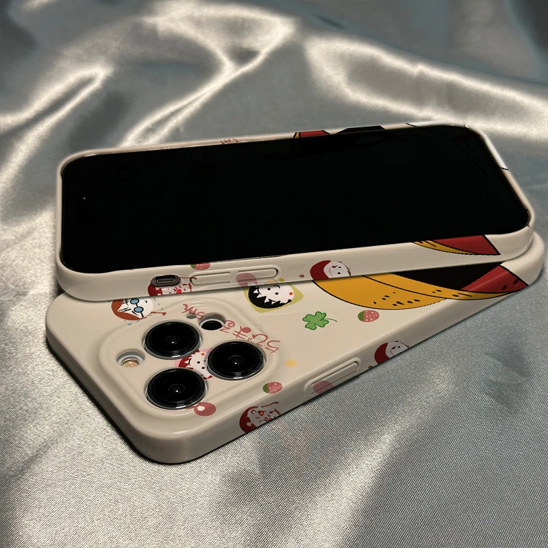 白大脸小丸子适用苹果14promax菲林手机壳iphone13/12/11全包xr套