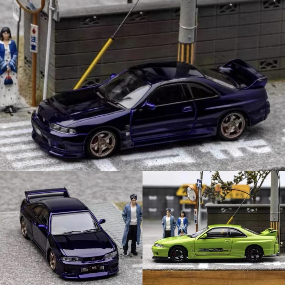 FH 1:64天际线R33 GTR 速度与激情 第4代 BCNR 33合金汽车模型