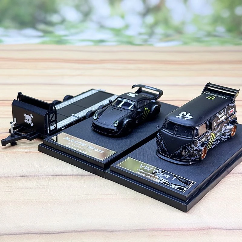 MiniStation 1:64 魔爪涂装 保时捷RWB 964 甲壳虫 大众T1 车模