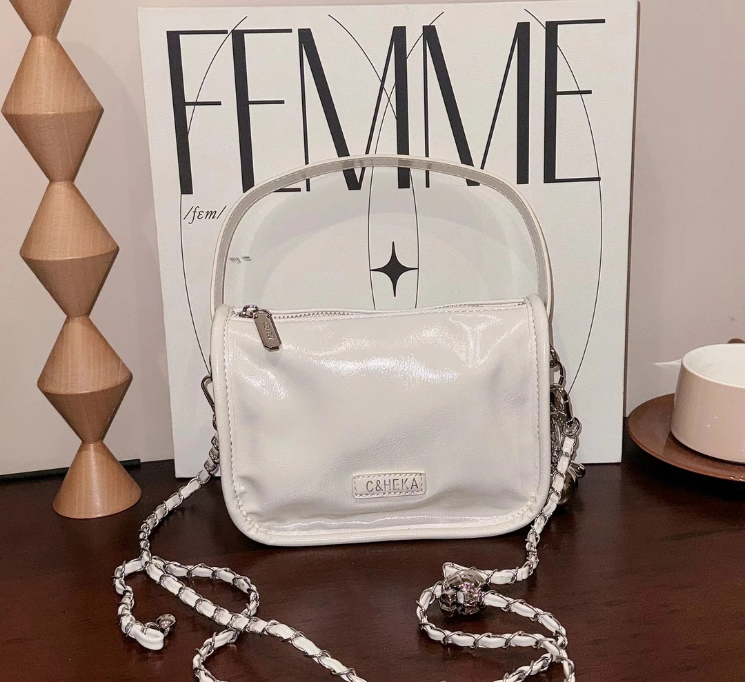 CAHRES&HEKA早秋新款时尚休闲气质百搭洋气女士小众单肩包豆腐包