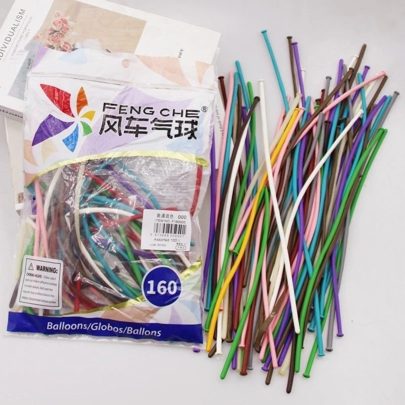 160风车长条气球编制