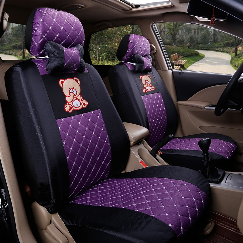 全包新款汽车座套亚麻布套四季通用坐椅套坐垫套小车透气专用坐垫