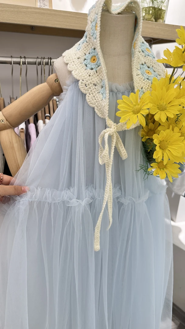 超软糯纱纱连衣裙