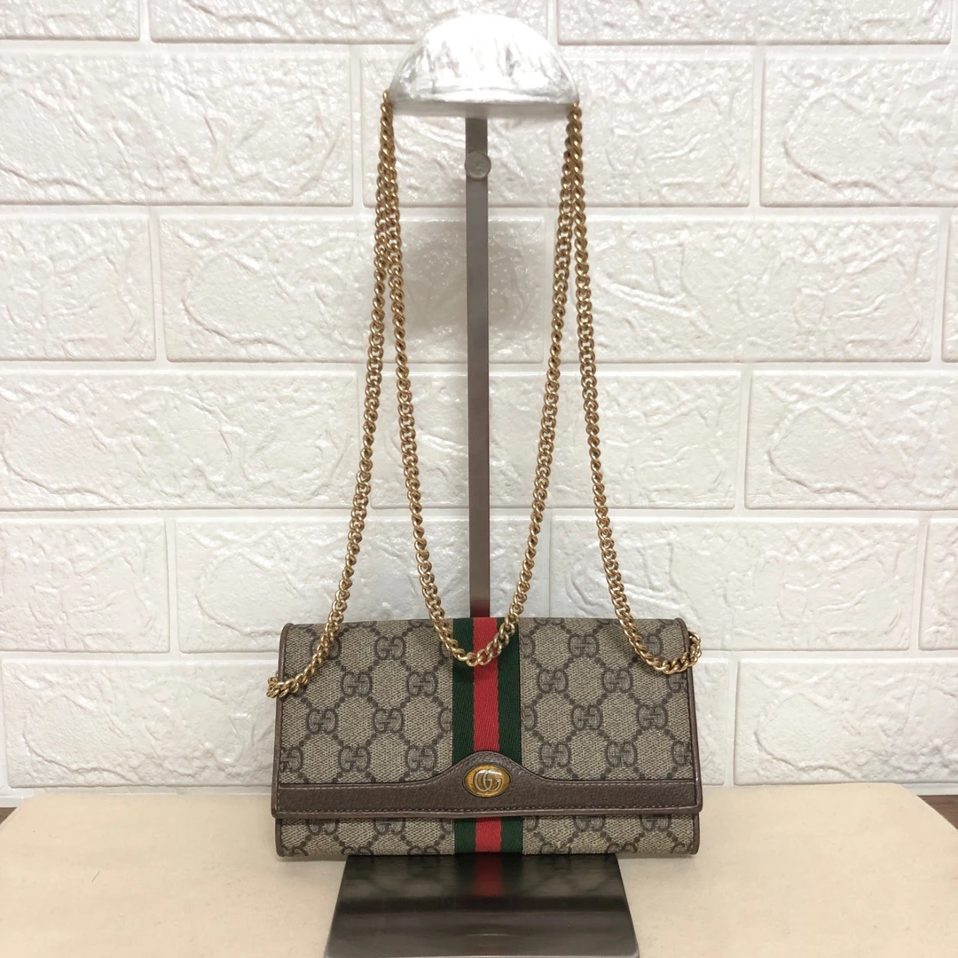 95新 GUCCI/古驰 古驰老花op系列woc单肩斜挎包7426771