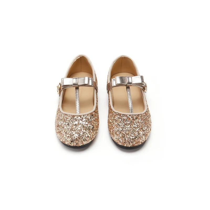 little moco童装23新款女童凉鞋玛丽珍闪钻舞会公主鞋#KBC3SHS005