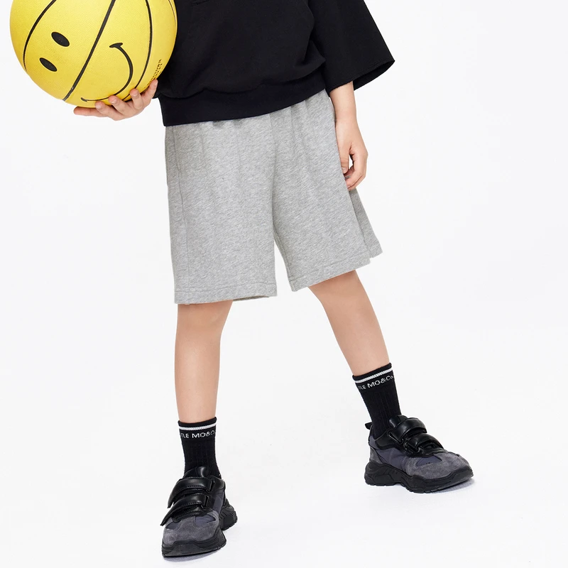 little moco童装秋装新款男童棉休闲运动短裤子#KBB3SOT004