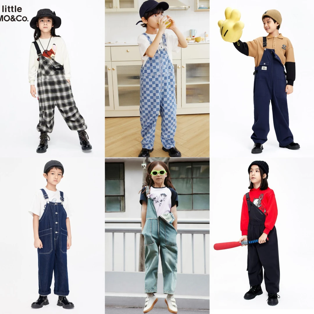little moco童装男女童背带裤长裤合集#KBB3JPS001