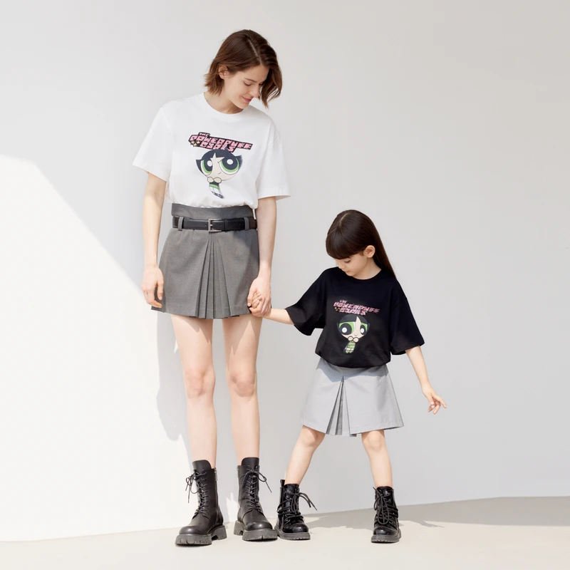 little moco童装23夏装新款女童百褶裙裤半身裙短裤#KBC2SKT013