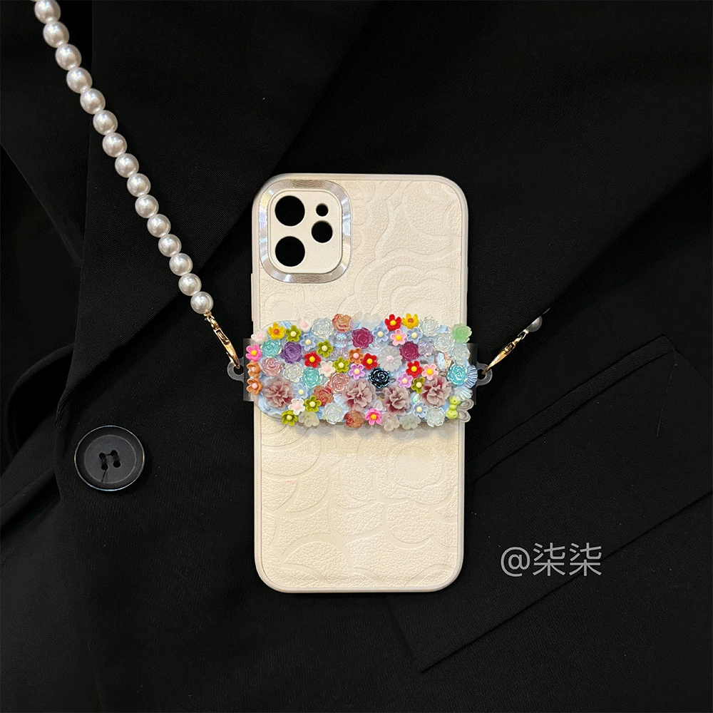 【手机背夹】田园花香仙仙高定款手机背夹手机型号通用