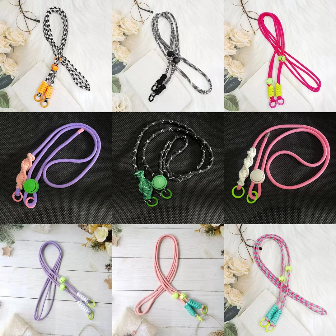 手机背夹卡通斜挎手机绳-解放双手