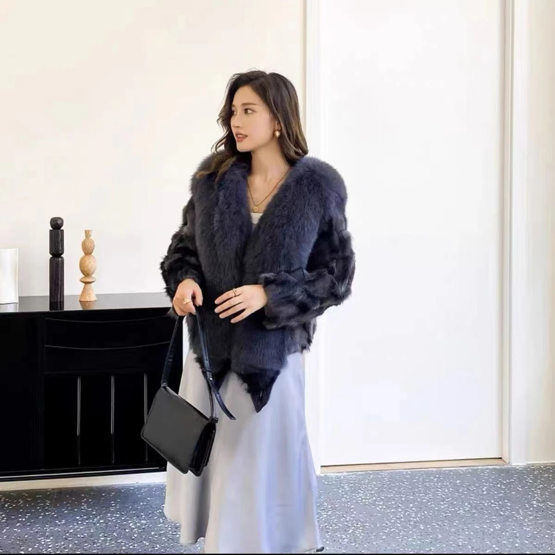799-899女款时尚网红狐狸大毛领女外套休闲（直播间具体介绍为准）