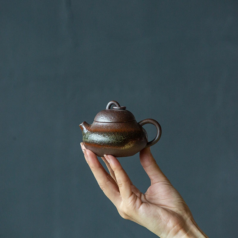 陶瓷复古茶壶茶道器具泡茶壶-清水梨形小壶（V1043）