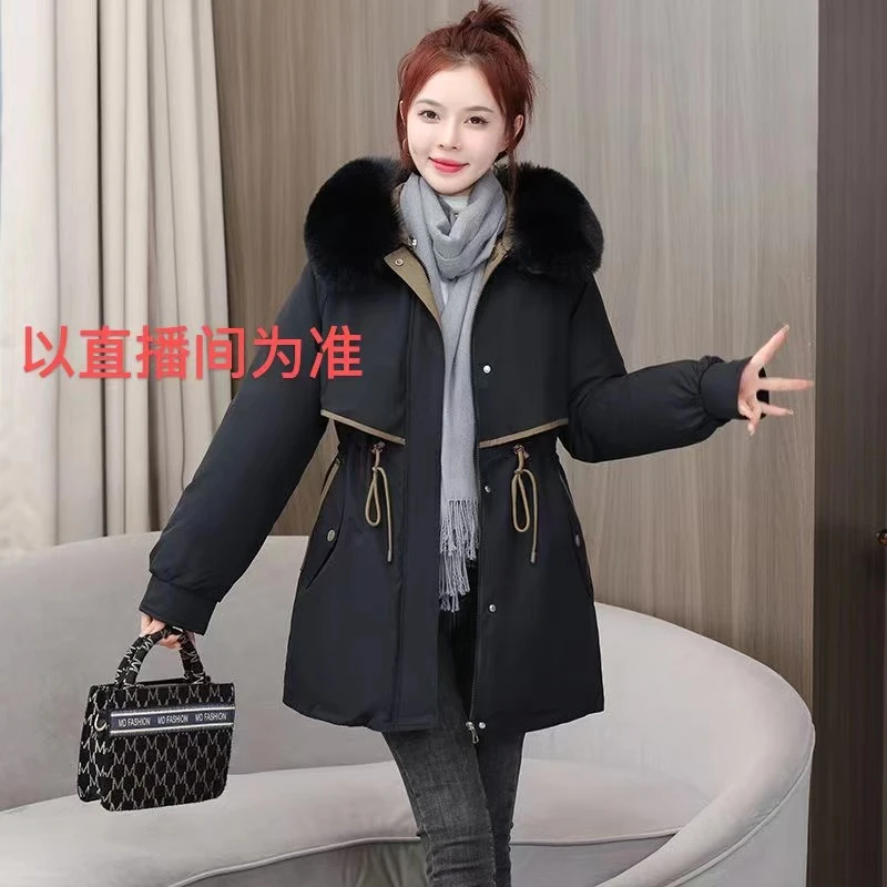 315活里活面派克棉服女2023冬季新款棉衣短款加厚外套