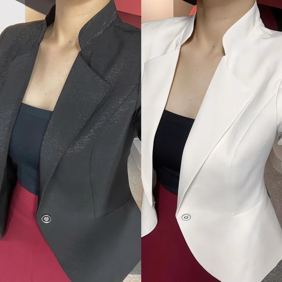 曹掌柜立体修身收腰显瘦高档洋气百搭新款小西装（微瑕疵特价处理）