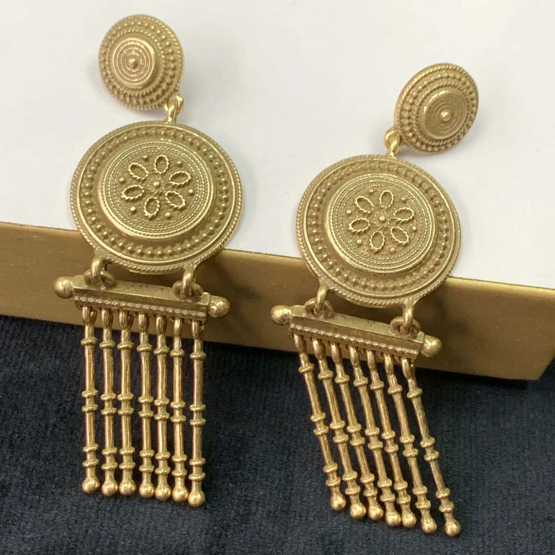 铜合金耳饰 1946琵琶 古风素款耳环流苏