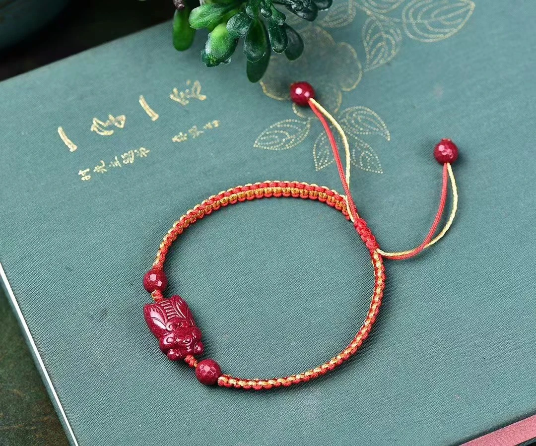 非金属布艺手链 普陀山文化创意手链一鸣惊人