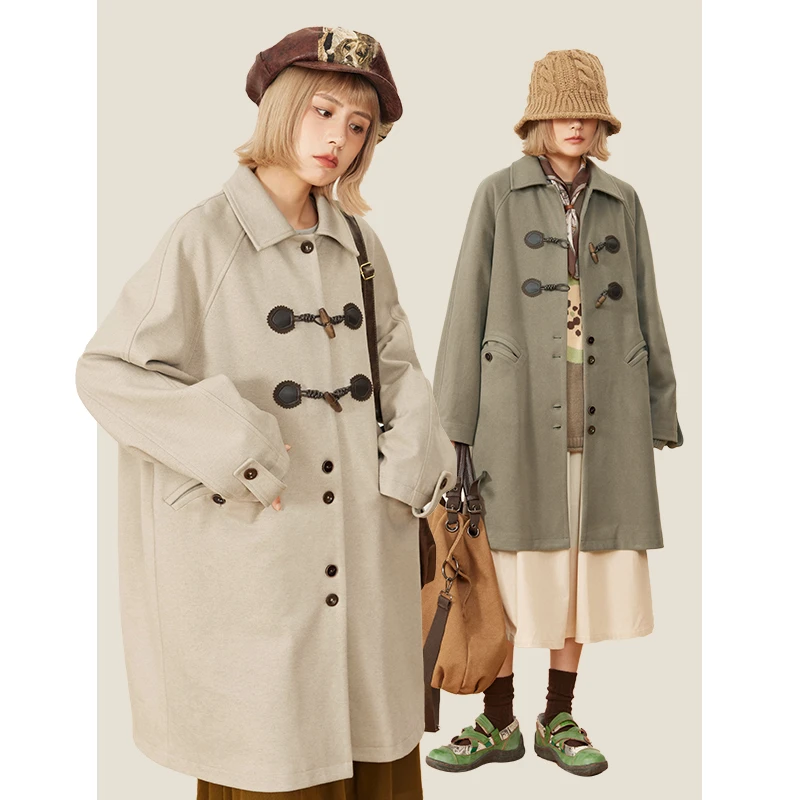 hothorse/火山马WT09011外套女春秋新款休闲宽松日系简约高级感