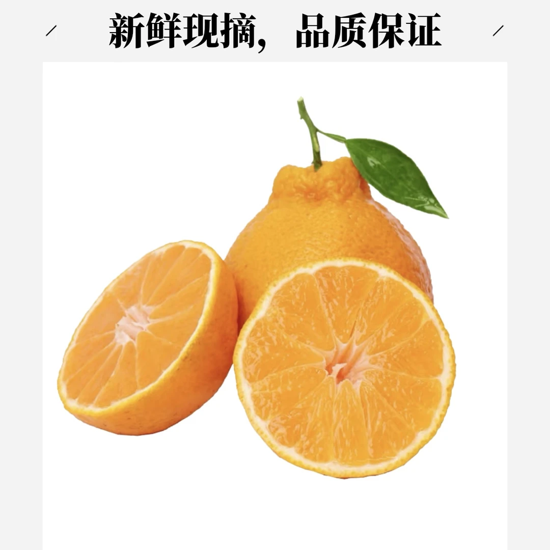 四川春见耙耙柑 2个装 （不低于750g左右）