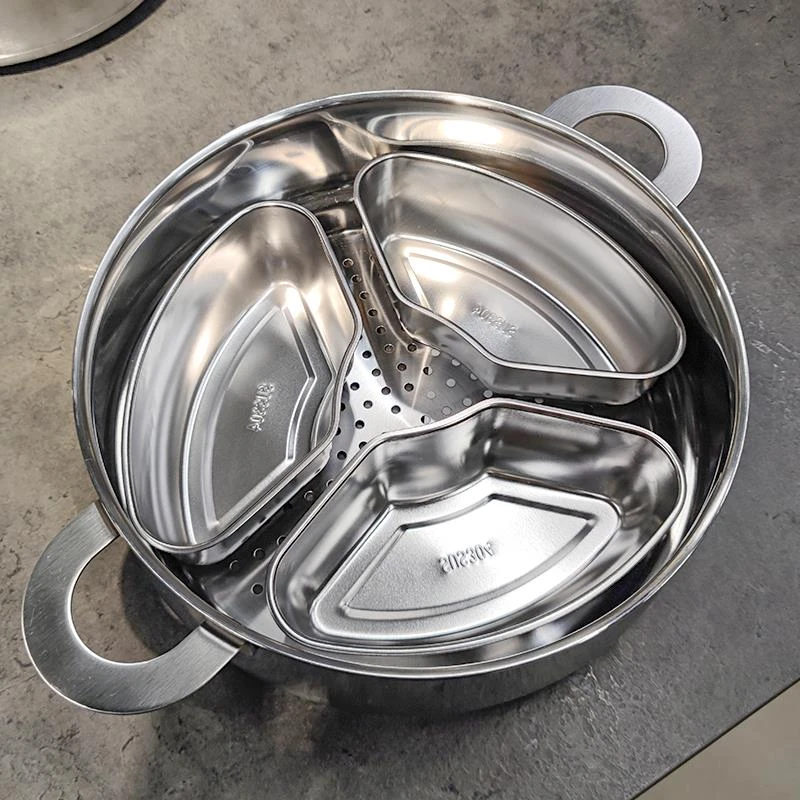 老板盅蒸盘扇形蒸盒蒸杯304液体蒸碗【实用炖电饭煲不锈钢自留】