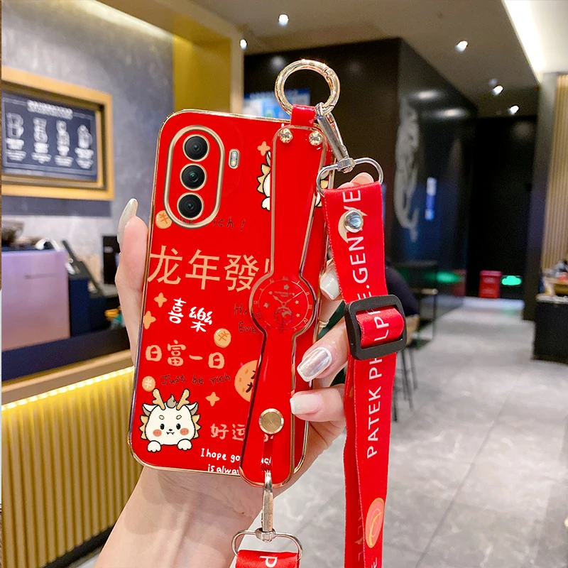 适用华为畅想五零手机壳畅享50腕带斜挎mgaal00可背软壳畅亨50女