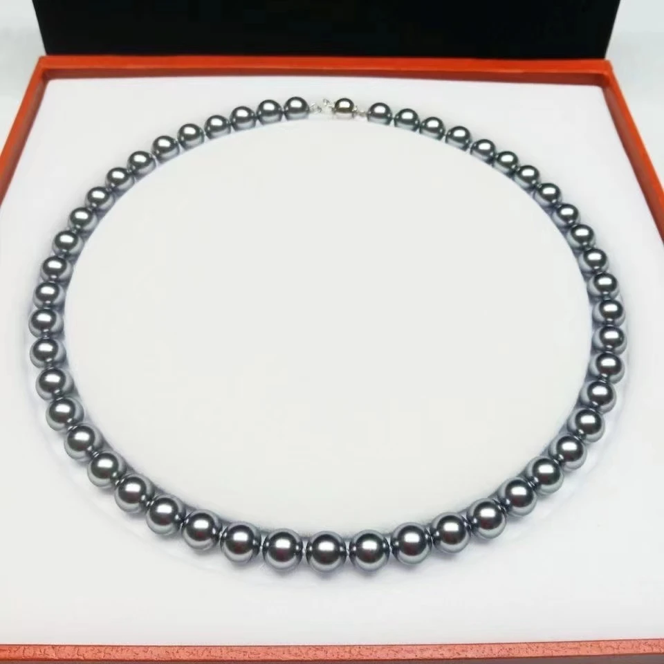 ｛经典百搭｝黑色8mm妈妈链项链K025