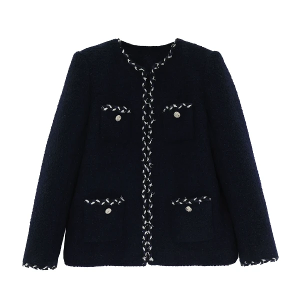 【zhao】法式高级感重工编织外套丨赵娜高端女装冬季新款长袖时尚