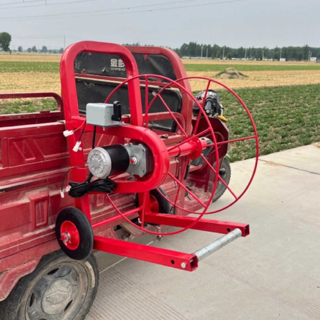 电动卷管机水带收放神器。可挂车，可落地 。