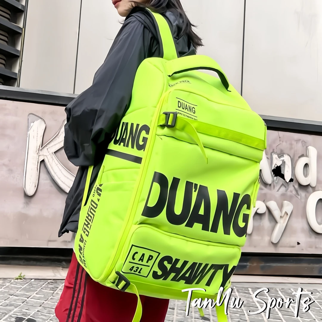 探屿潮牌旅行包工装风大容量背包女双肩包男生书包户外装备健身包