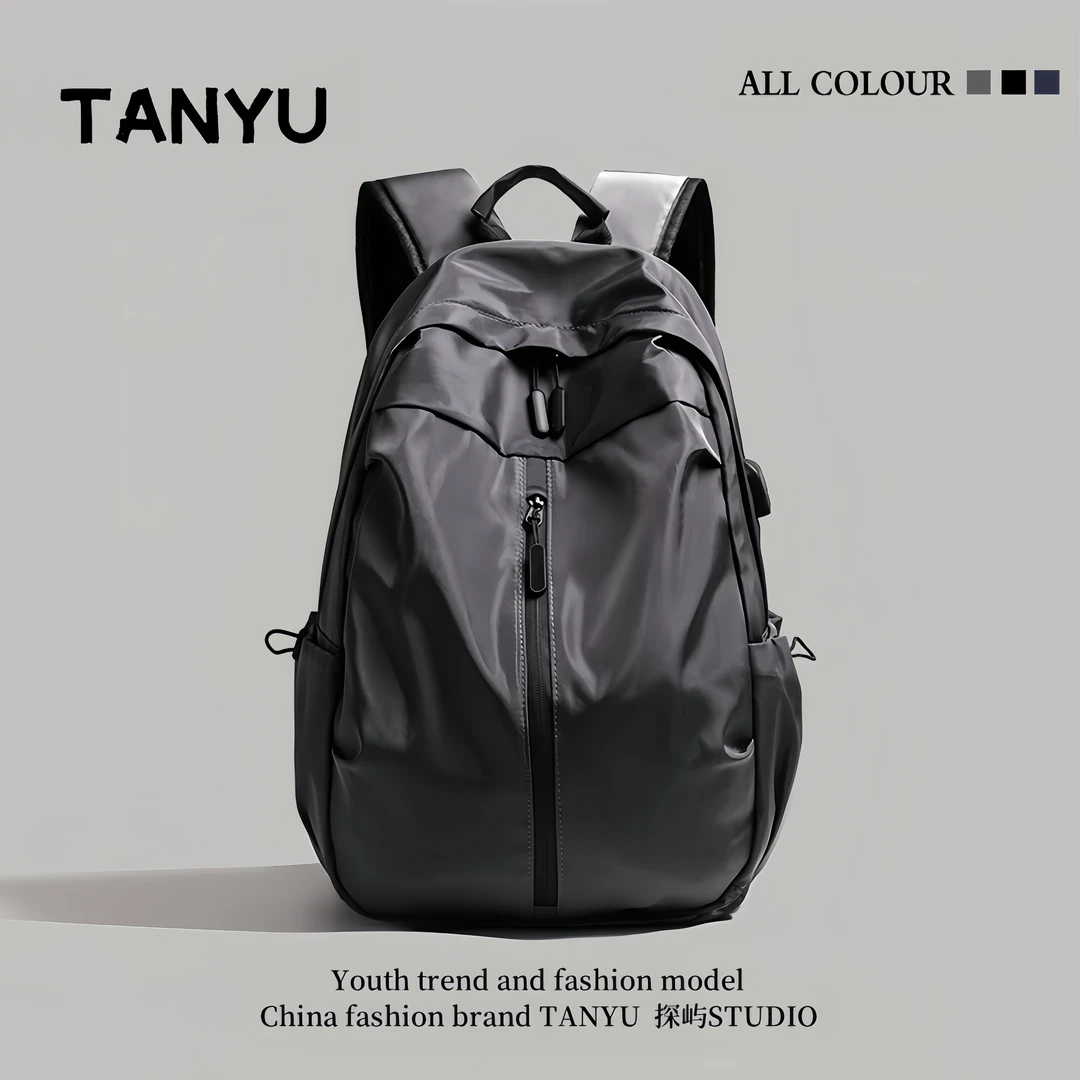 探屿大容量短途旅行包2024新款男女学生书包电脑包轻便双肩背包