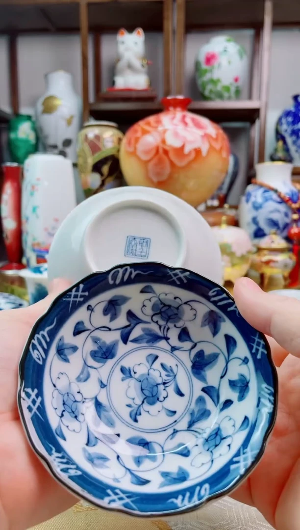 【闪购商品】碗日产青花碗一对