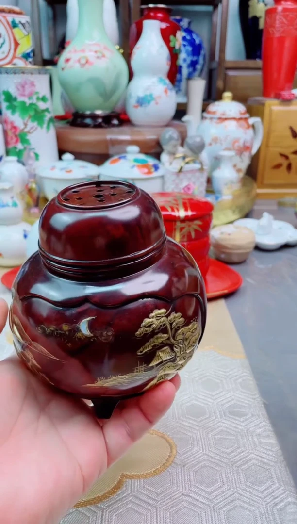 【闪购商品】盘日产手作紫檀香炉