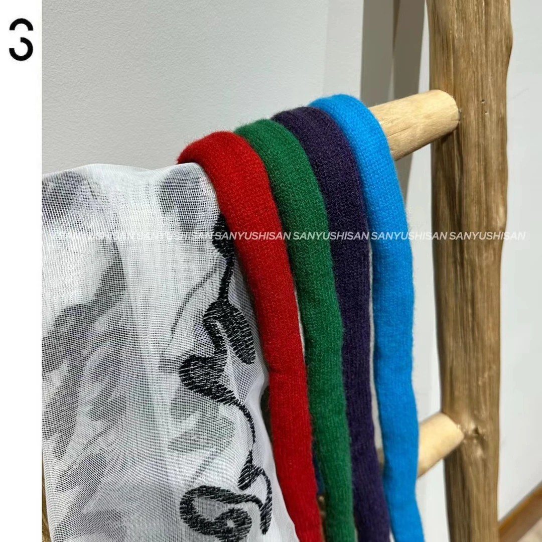 三与十三|彩糖派对|日系复古细长条围巾百搭窄版围脖装饰