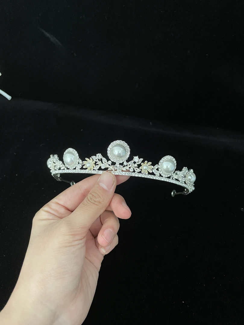 一诺新娘珍珠皇冠头饰
