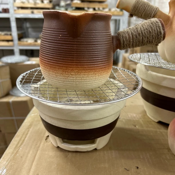 特价小号围炉煮茶套组炉口16cm，一次性烤网，烤奶罐600ML