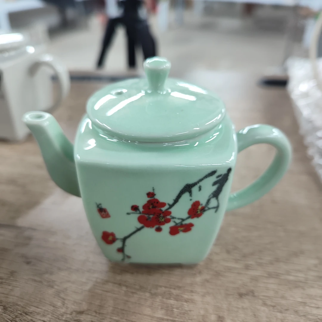 【闪购链接】约长11高8cm容量约120ml 0185四方茶壶梅花-DAR0396