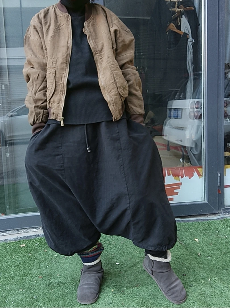 无吊牌洗水做旧棒球服薄棉服上衣