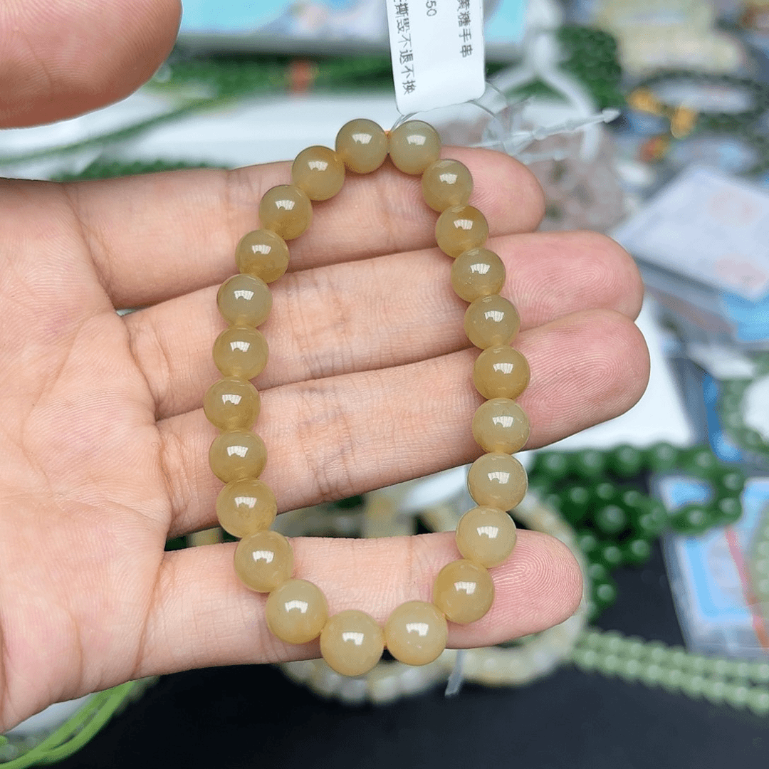 和田玉手链拍一发一多样性未镶嵌