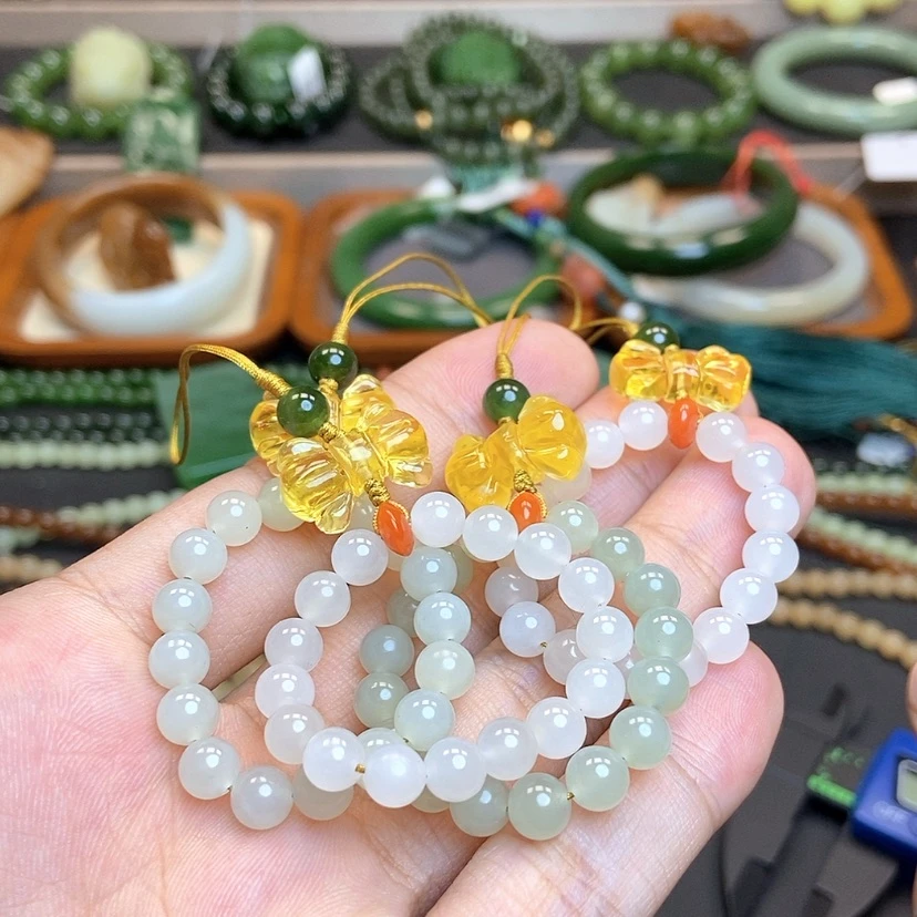 【闪购商品】和田玉手机链未镶嵌拍一发一，多样性，有包容