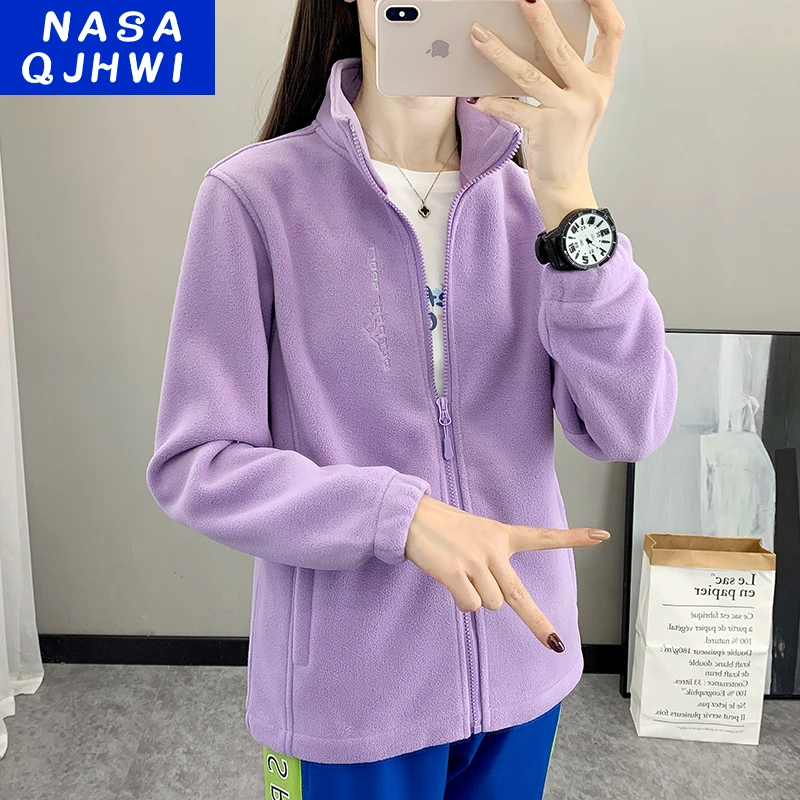 户外抓绒衣外套女2025新款秋冬防风保暖加绒加厚摇粒绒冲锋衣内胆