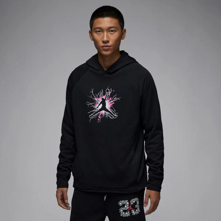 AIR JORDAN官方正品AJ 男款黑色秋冬连帽运动休闲卫衣 FN5813-010