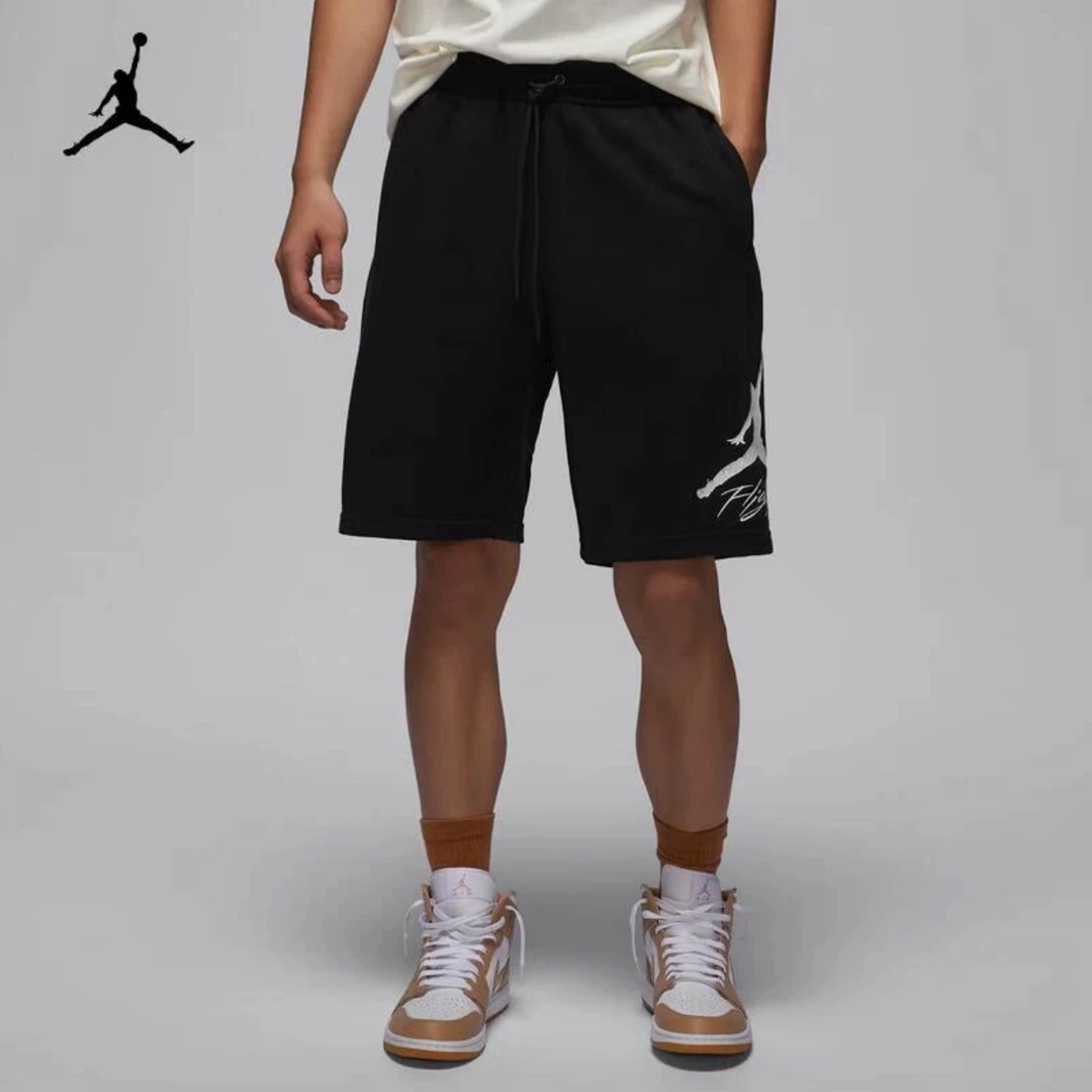 AIR JORDAN官方正品AJ男款春夏黑色大飞人运动休闲短裤FV7310-010