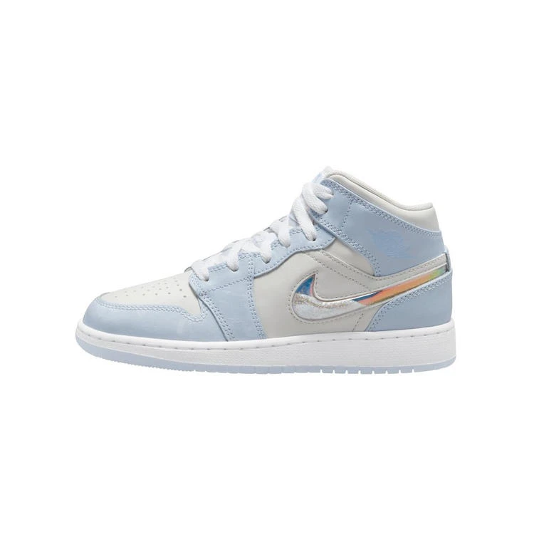 AIR JORDAN官方正品 AJ1大童女子中帮艾莎镭射美拉德鞋FQ9117-400