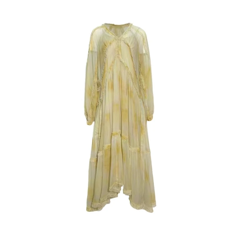 【丫丫-禾枫原创】重磅100%桑蚕丝连衣裙YR24D267-12