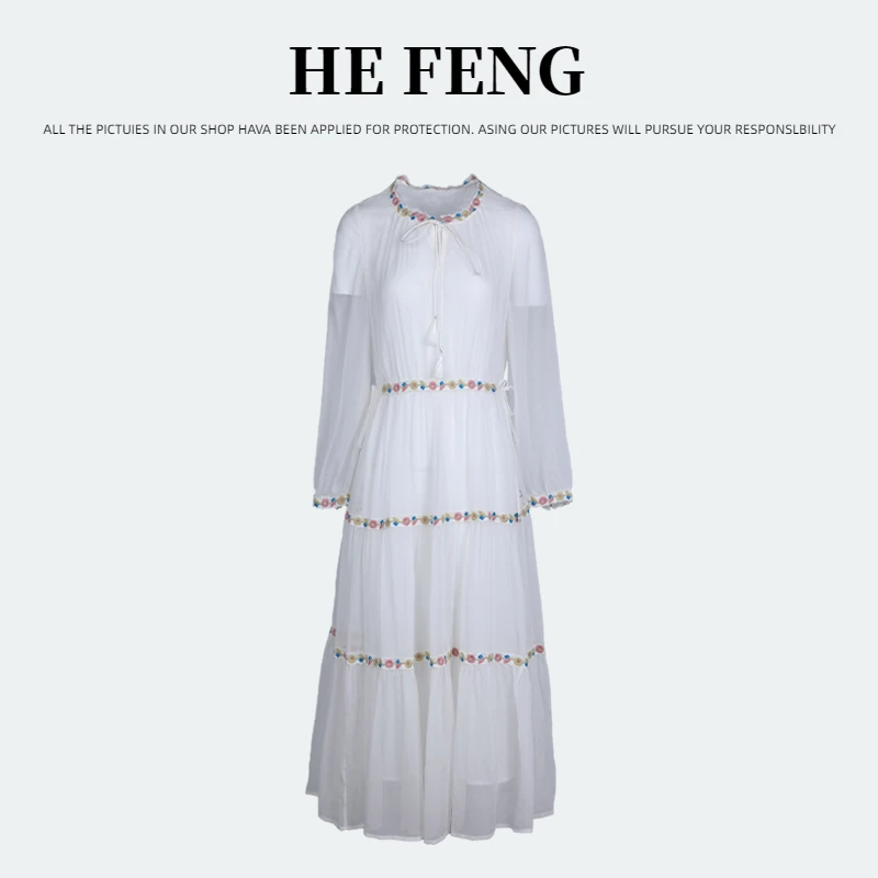 【丫丫-禾枫原创】重磅100%桑蚕丝连衣裙Y24C9054-4