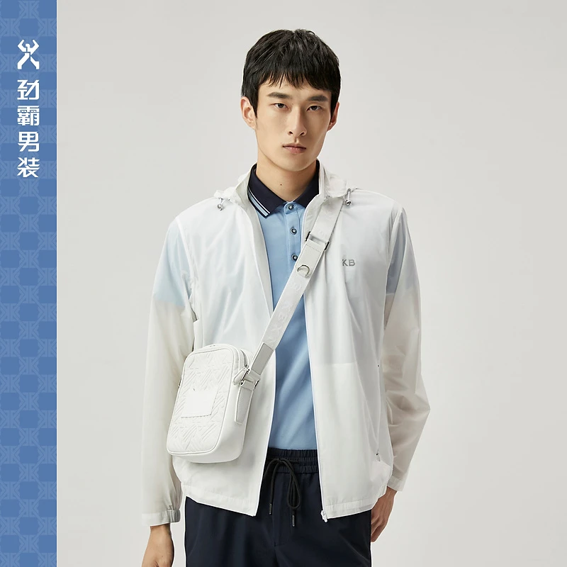劲霸男装夏日夹克男士夏季百搭轻薄款透气夹克外套|VKXT2190