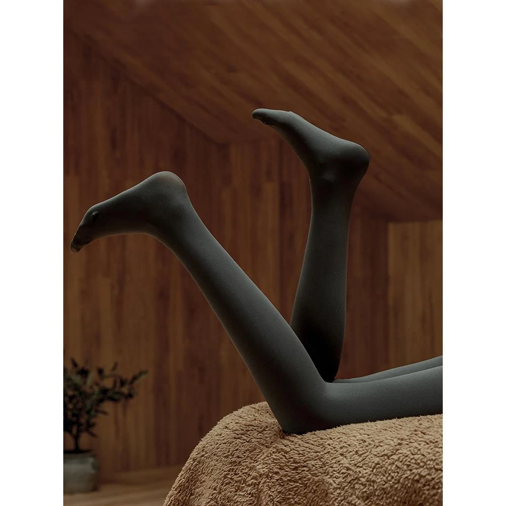 2双装80D哑光天鹅绒连裤袜女春秋季中厚款丝袜灰肤色美腿打底袜子